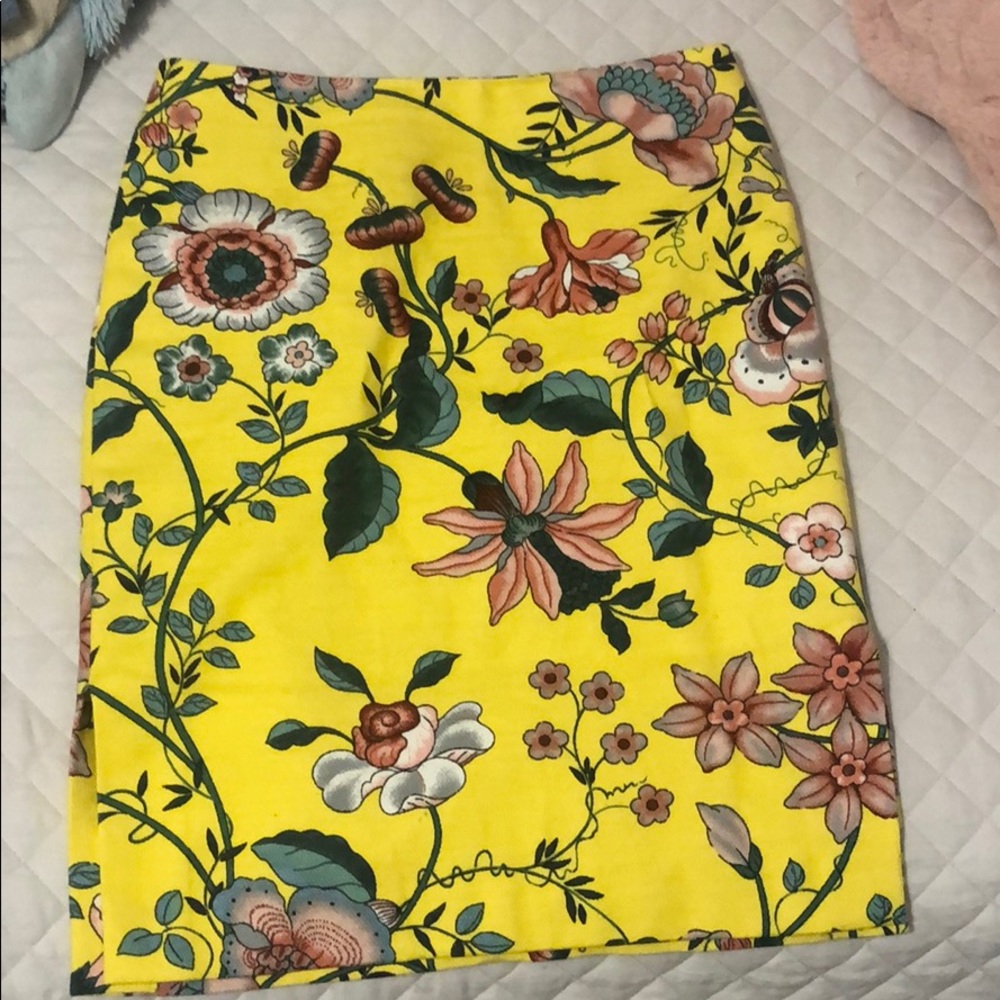 Loft Yellow skirt